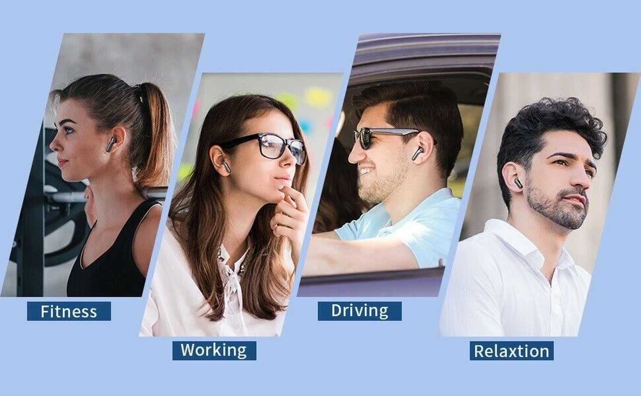 Wireless Earbuds Bluetooth 5.3 Headphones Waterproof Noise Cancelling