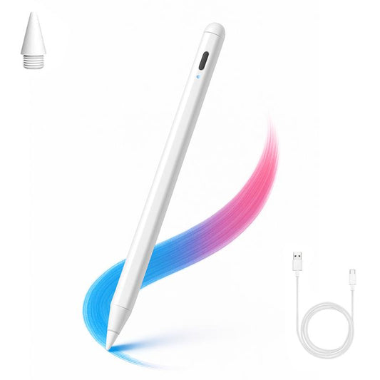 Stylus Pen for Ipad 2018-2024 Models with 3X Faster Charge Tilt Sensitivity Palm Rejection Ergonomic Magnetic Wireless Charging Compatible with Ipad Pro Air Mini Tablet Tiktokshopblackfriday