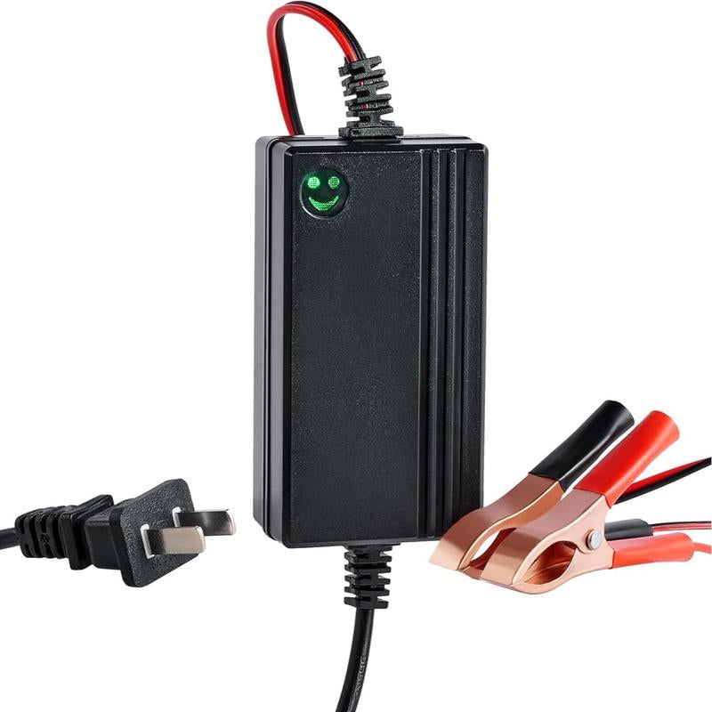 【Blackfriday】Orion Motor Tech 1/2PC 12V Battery Charger and Maintainer, Trickle Charger for Charging Boats Motorcycles Atvs Riding Mowers & Car Truck SUV RV Maintenance ,Repair Tool Kit,Home Car Repair, Limited Time Deal