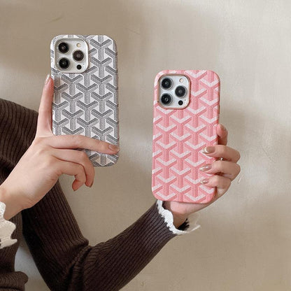 Magsafe Leather Magnetic Protective Case for Iphone 17 Pro Max Trendy Shockproof Cover with Microfiber Lining & Elegant Patterns Ultra Thin Durable Stylish Protection Black Metal Finish Smartphone Casing