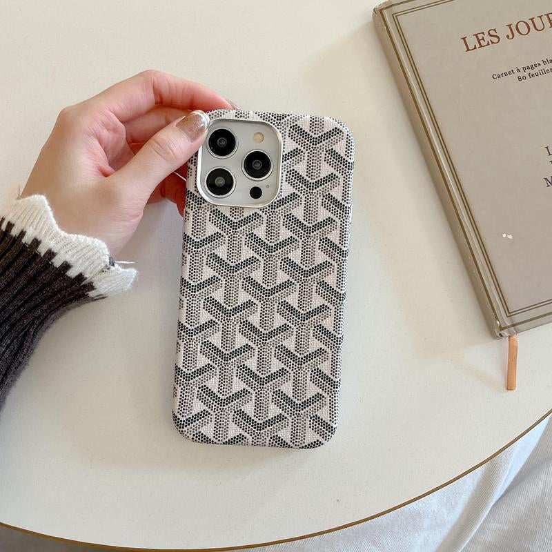 Magsafe Leather Magnetic Protective Case for Iphone 17 Pro Max Trendy Shockproof Cover with Microfiber Lining & Elegant Patterns Ultra Thin Durable Stylish Protection Black Metal Finish Smartphone Casing