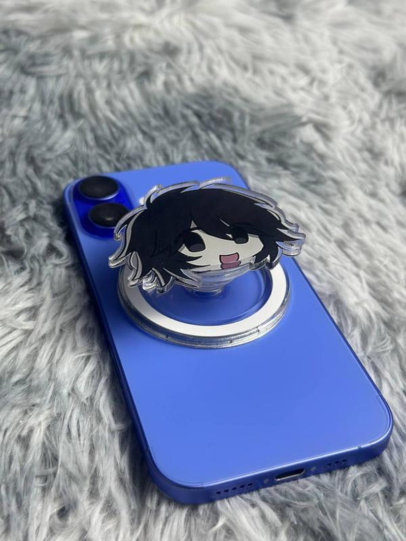 Forsaken Magsafe Phone Grip Azure Two Time Magnetic Holder for Cellphone Casing with Enhanced Grip and Protection Stylish Design for Daily Use Compatible with Magsafe Easy Installation and Shockproof Protection