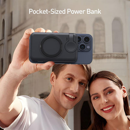 Qi2 10000Mah MAGNETIC POWER BANK, 15W Bracket Ultra-Fast Charging,Sanity Charger,Magnetic Power Bank,Magnetic Phone Charger, Power Bank,2 Chargers 1 Phone, Foldable Charger Stand, Wireless Charger,Charging Pad, Slim Magsafe Wireless Charger, Cellura Re,