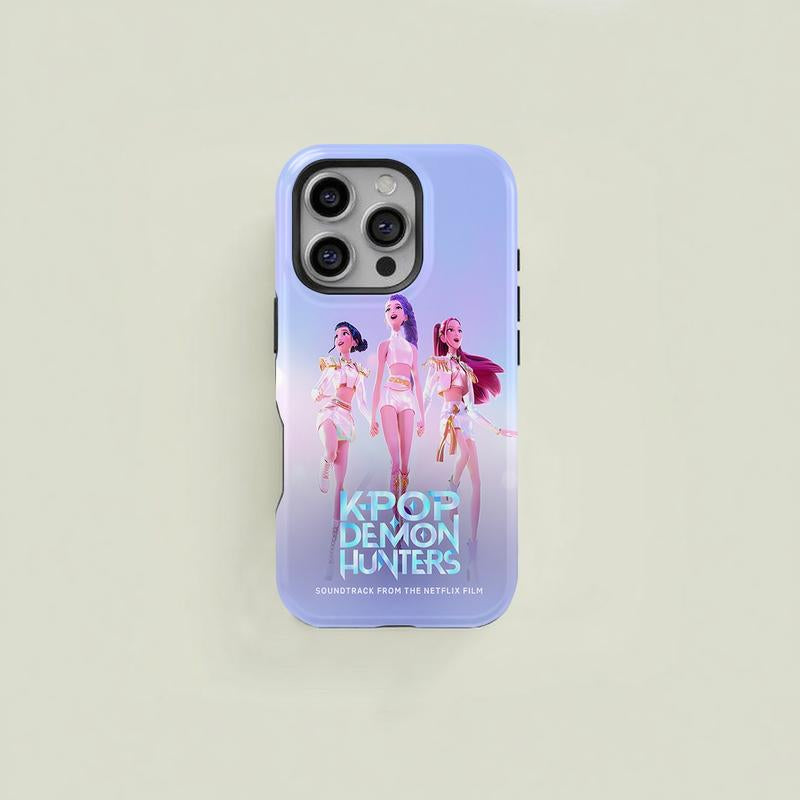 Korean Pop Group Print Phone Case, Compatible with Iphone 11-17 Pro Max & Samsung Galaxy S23-S25 Ultra, Stylish Protective Cover