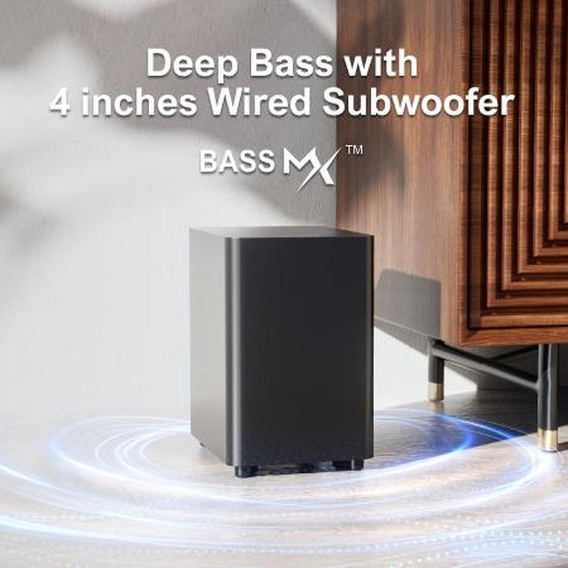 ULTIMEA Aura A30 5.1-Channel Sound Bar System: Subwoofer, 2 Surround Speakers, Bluetooth. Ideal for Home Theater, TV. Springtok Entry-Level