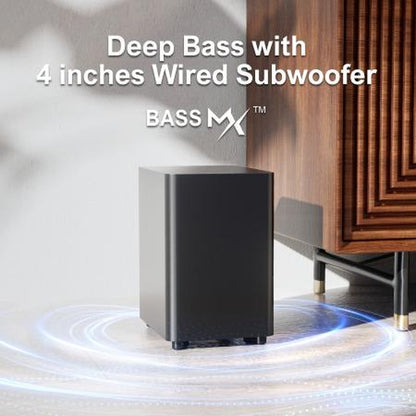 ULTIMEA Aura A30 5.1-Channel Sound Bar System: Subwoofer, 2 Surround Speakers, Bluetooth. Ideal for Home Theater, TV. Springtok Entry-Level