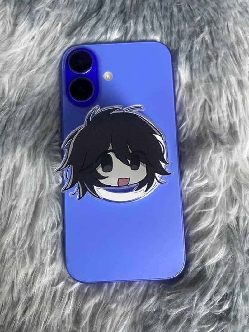 Forsaken Magsafe Phone Grip Azure Two Time Magnetic Holder for Cellphone Casing with Enhanced Grip and Protection Stylish Design for Daily Use Compatible with Magsafe Easy Installation and Shockproof Protection