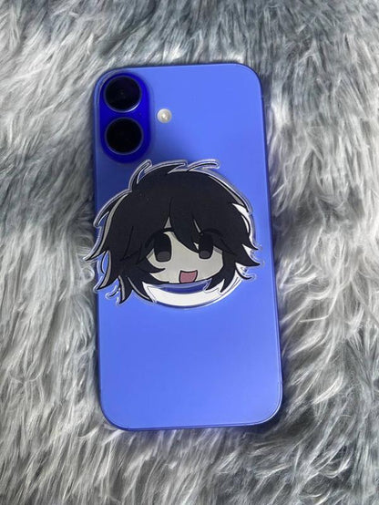 Forsaken Magsafe Phone Grip Azure Two Time Magnetic Holder for Cellphone Casing with Enhanced Grip and Protection Stylish Design for Daily Use Compatible with Magsafe Easy Installation and Shockproof Protection