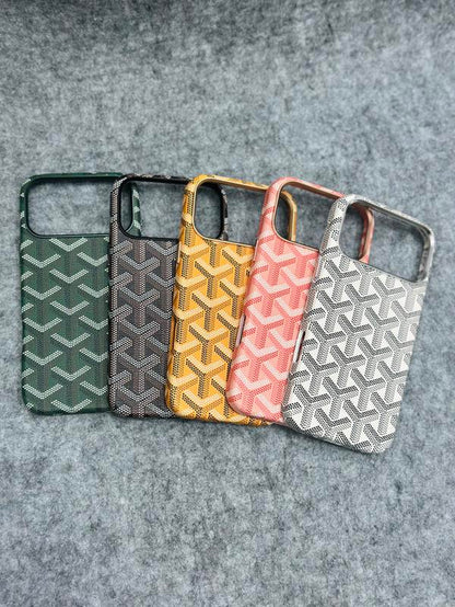 Magsafe Leather Magnetic Protective Case for Iphone 17 Pro Max Trendy Shockproof Cover with Microfiber Lining & Elegant Patterns Ultra Thin Durable Stylish Protection Black Metal Finish Smartphone Casing