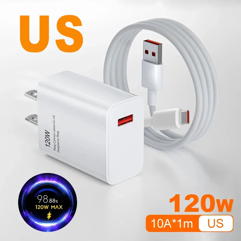 Xiaomi Original Charger Turbo Fast Charge 120W EU/US Hypercharge Adapter for Redmi Note 11 12 13 Pro plus 5G Mi 14 13 13T Cable