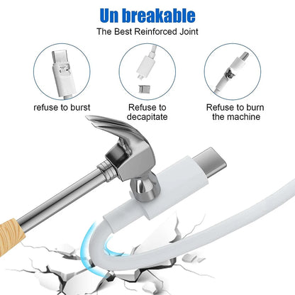 PD 60W USB C to USB Type C Cable Fast Charge Data Cable for Iphone 15 15Pro Huawei Samsung Xiaomi Data Line Black White 1M 2M 3M