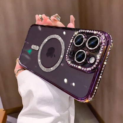 Case for Iphone 16 15 14 Pro Max plus 13 12 Shockproof Magnetic Silicone Cover