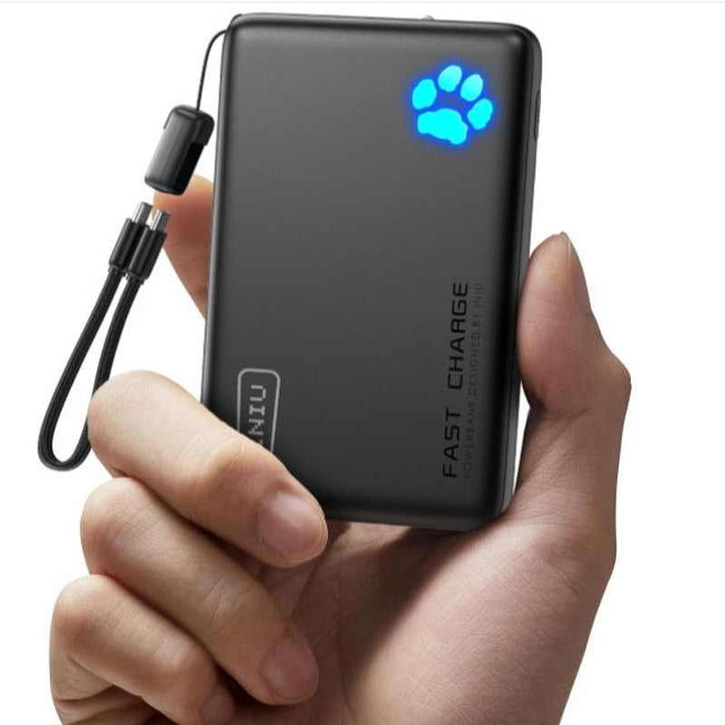 INIU Portable Charger, Ultra Slim 10000Mah 45W PD Power Bank USB C In&Out Fast Charging Battery Pack, Travel Essential Phone Powerbank Compatible with Iphone 17 16 15 14 13 12 Samsung S25 S24 Google Ipad Etc